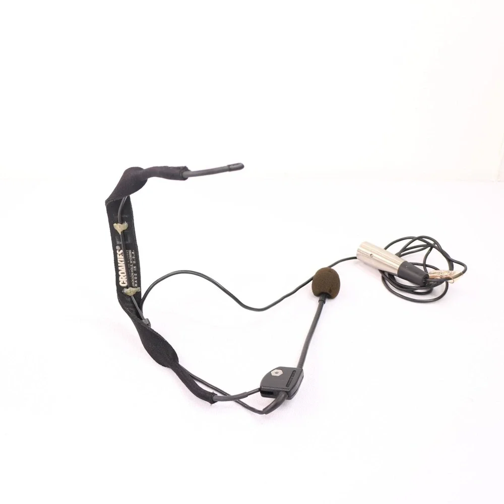 Shure WH20 Wireless Headworn Cardioid Dynamic Headset Microphone Tested Black